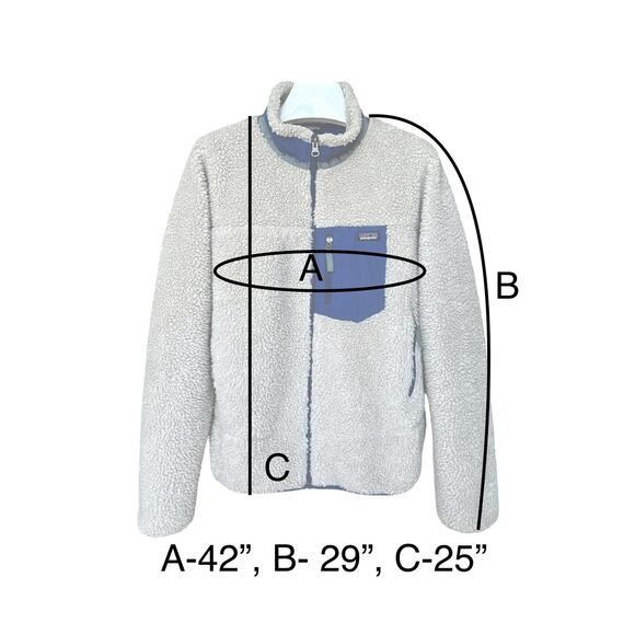 Patagonia Retro- X Jacket Kid’s Size XXL (16-18), Natural/ Blue - Picture 12 of 12